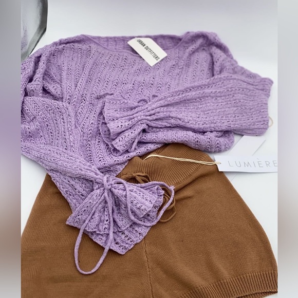 Urban Outfitters Sweaters - Lumiere Urban Outfitters Crewneck Knit Sweater Lilac Purple Size Large NWT